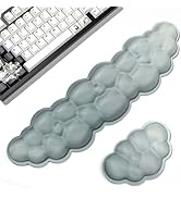Cloud Wrist Rest Keyboard, 2 Pack Cloud Keyboard Wrist Support Set, Breathable Memory Foam Wrist ...