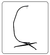 Sorbus Hammock Chair Stand Hanging Chair Stand- Heavy Duty Steel Sensory Swing Stand- Weather & R...