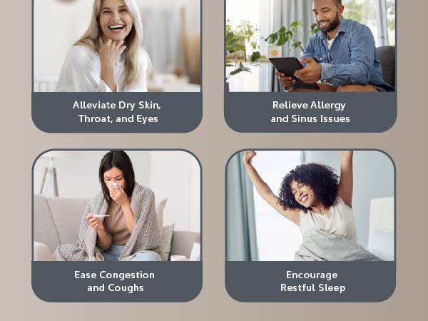 daily support humidifier cool warm mist benefits allergies congestion cough