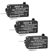 BXIZXD KW3AT-16 Microwave Oven Door Switch 16A 125/250 V Door Interloc, Compatible with KW3A, KW3...