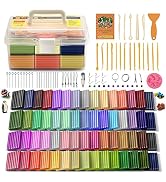 Aestd-ST Polymer Clay 60 Colors, Modeling Clay for Kids DIY Starter Kits, Oven Baked Model Clay, ...