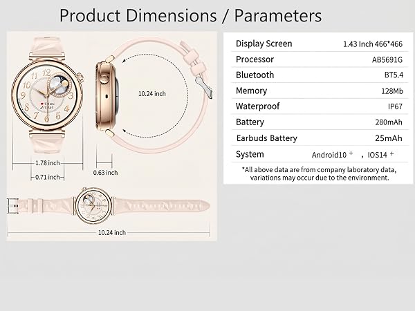 smart watch with earbuds