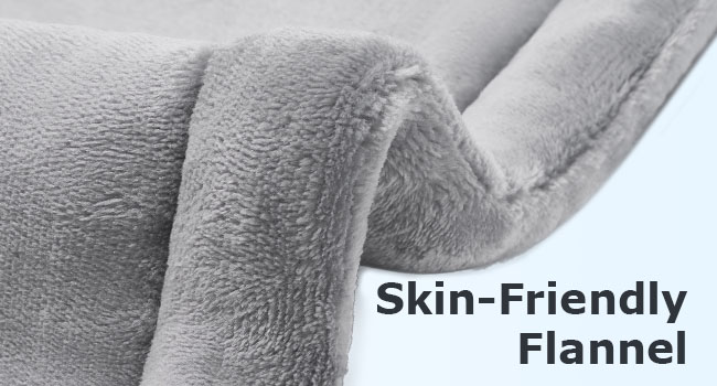 a close up of a soft fleece blanket.