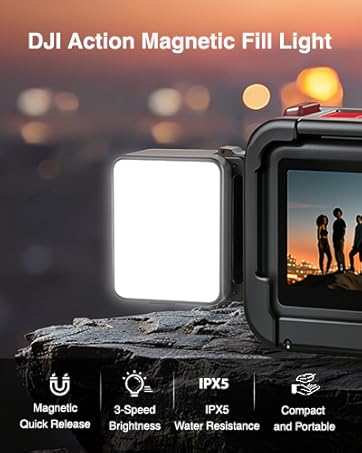 dji action camera light