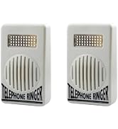 2Pcs Telephone Ringer Amplifier Bell Extra-Loud Telephone/Phone Ringer Use Safety Small in Size a...