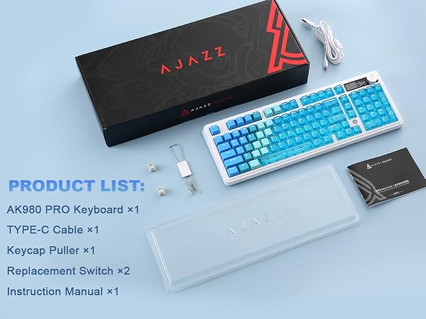 AK980 V2 Pro Wireless Mechanical Keyboard