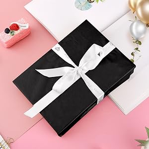 black tissue paper