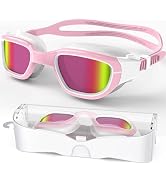 Zeligerstar Polarized Swimming Goggles, Unisex Adult Swim Goggles Anti Fog Anti UV Wide View Pool...