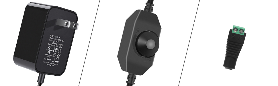 power adapter switch power light transformer