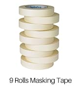 General Purpose Masking Tape for Home and Office 9 Rolls