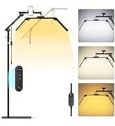 LIONVISON Half Moon Lash Light: Floor LED Esthetician Lamp for Lash Techs | Lash Lamp with 6500K ...