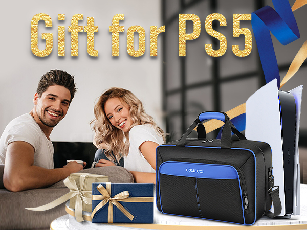 Carrying Case for PS5, Travel Case for PS 5 Protective, Large Capacity Storage Bag Playstation 5