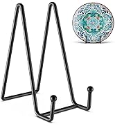 3 Pack 6 Inch Plate Stands for Display Picture - Decorative Book Stand | Metal Frame Picture Ease...