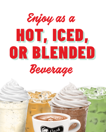 Enjoy as a hot, iced, or blended beverage