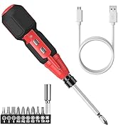AMIR Cordless Power Screwdriver, Rechargeable Electric Screwdriver Sets, Portable Automatic Home ...
