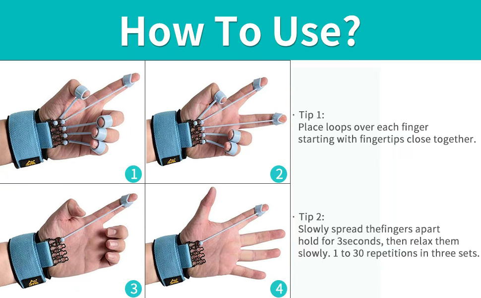 Finger Strengthener Hand Exerciser Forearm Grip Strength Trainer Set