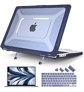 Batianda Case for M2 MacBook Air 13.6 inch 2022 Release A2681 Model,Honeycomb Heavy Duty Protecti...