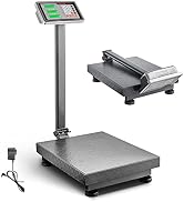 VEVOR Computing Digital Platform Scale, 660 lbs Load, 0.1 lbs Accuracy Computing Floor Scale with...