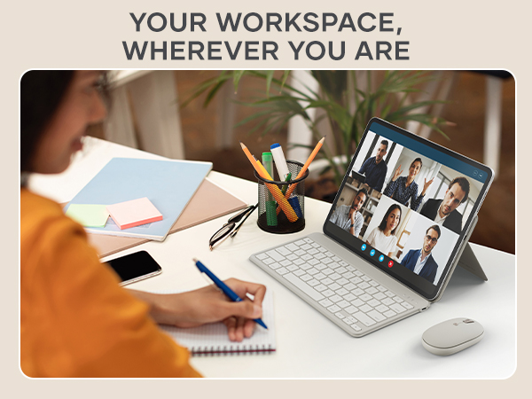 Satechi Compact OntheGo Bluetooth Mouse with USB C Rechargeable Battery, Connect up 3 Devices