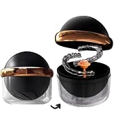 AARAINBOW Retainer Cleaner Case, Clear Denture Case, Large Denture Bath Box with Strainer Basket,...