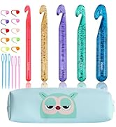 Large Crochet Hooks,25mm 20mm 18mm 15mm 12mm Crochet Hooks for Chunky Yarn,Huge 12 mm-25 mm Croch...