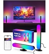 BASON LIGHTING Smart Light Bars, RGB-ICW Smart Led Lights with Music Sync, Bluetooth RGB Desk Lig...