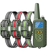 Heaflex Dog Training Collar with Remote, 2600FT Range,4 Training Modes Beep, Shake, Safe Shock, L...