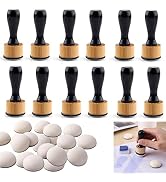Briartw 36PCS,Mini Ink Blending Tools (12 PCS) with 24 Replacement Domed Foam Pads,Round for Stam...