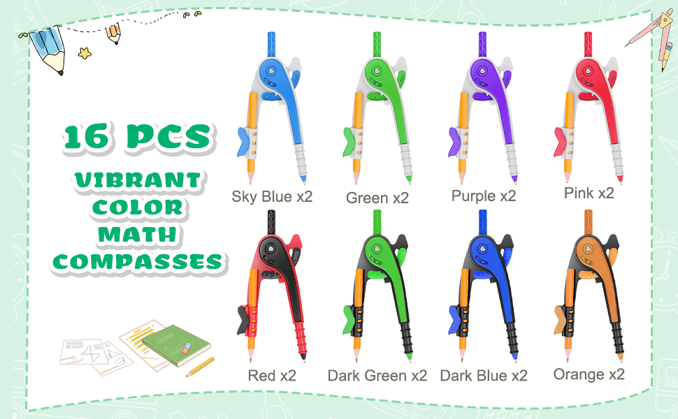 Math Compass Geometry Math Set
