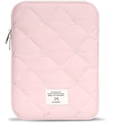 Linpr Quilted Puffy Laptop Sleeve 11-12 Inch for Women, Cute Padded Protective Laptop Case Compat...