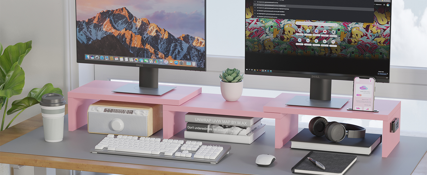 Dual Monitor Stand Riser