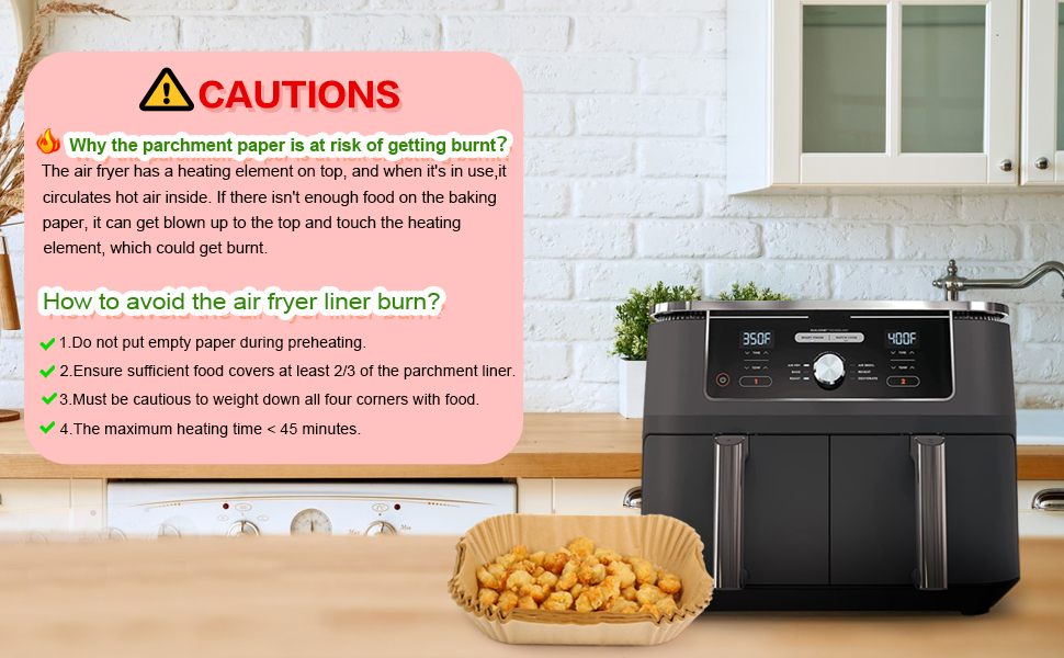 rectangle air fryer liners