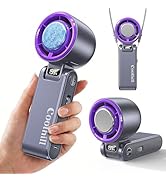 Coolhill Pro Handheld Portable fan with Turbo Cooling - Hand Held Fan Rechargeable,1-199 Speed, 1...