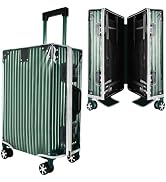 KSSZZCO 28" Thicken Clear Luggage Cover with Zipper, Clear PVC Suitcase Covers for Luggage, Water...