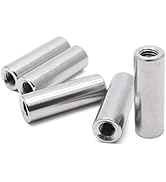 Xiaoyztan 5Pcs M6 Thread Round Coupling Nut Stainless Steel Sleeve Stud Nut Connecting Hardwares ...