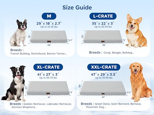 cooling mat size