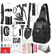Monterra Survival Kit, 265 Pcs, First Aid Kit, Bug Out Bag, Hiking Gear Essentials, Emergency Out...