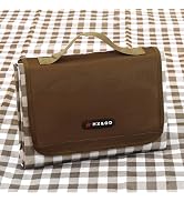 Picnic Blanket Outdoor Extra Large Picnic Mat 80"X60" Camping Blanket Beach Blanket Foldable Wate...