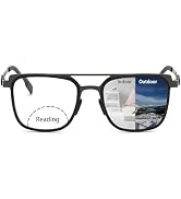 Myfeasy Bifocal Photochromic Reading Glasses Anti Blue Light UV Protectionoutdoor Glasses