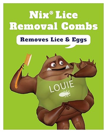 Nix lice removal combs removes lice and eggs