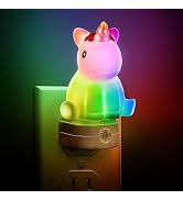 LOHAS Plug in Night Light for Kids, Cute Night Light with Dusk to Dawn Sensor, Color Changing LED...