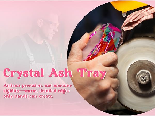 crystal ash tray