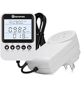 KETOTEK Watt Meter Plug, Power Meter with Backlight, Upgraded Electricity Usage Monitor Consumpti...