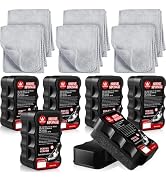 ZJoey 12 Pcs Instant Shine Leather Shoe Polish with Shoe Cleaning Cloths for Boot Furniture Jacke...