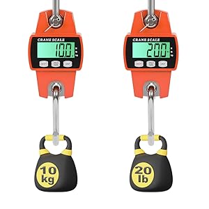 Digital Hanging Scale, 1102lb Crane Scale, 500kg Digital Electronic Weighing Scale