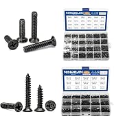 NINDEJIN Phillips Flat Head Mini Screws Set M1.4/1.7/2/ 2.5/3 Computer Laptop Notebook Screws Kit...