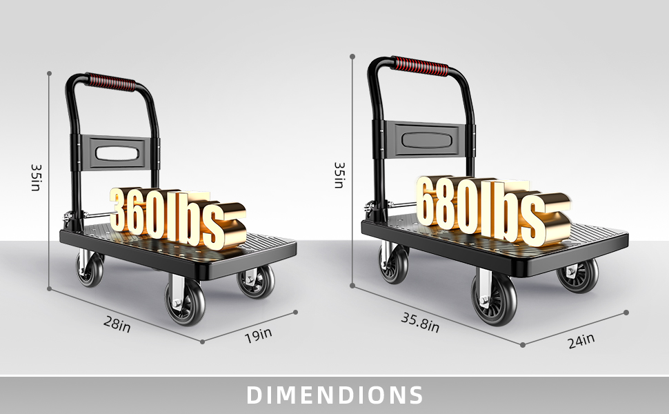 Foldable Push Cart Dolly