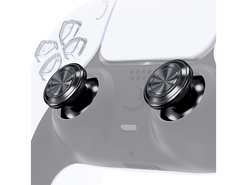 eXtremeRate Custom Metal Thumbsticks Replacement Aluminum Analog Stick for PS5 for PS4 Controller