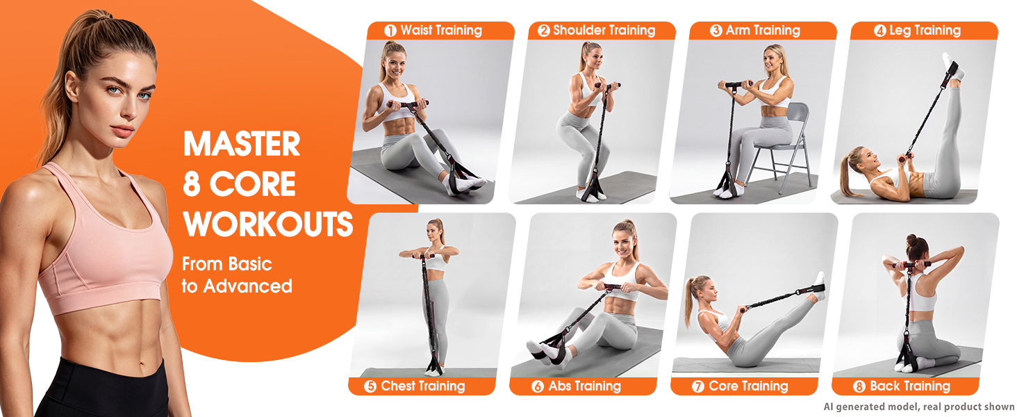Multifunction Pedal Resistance Band with Handle