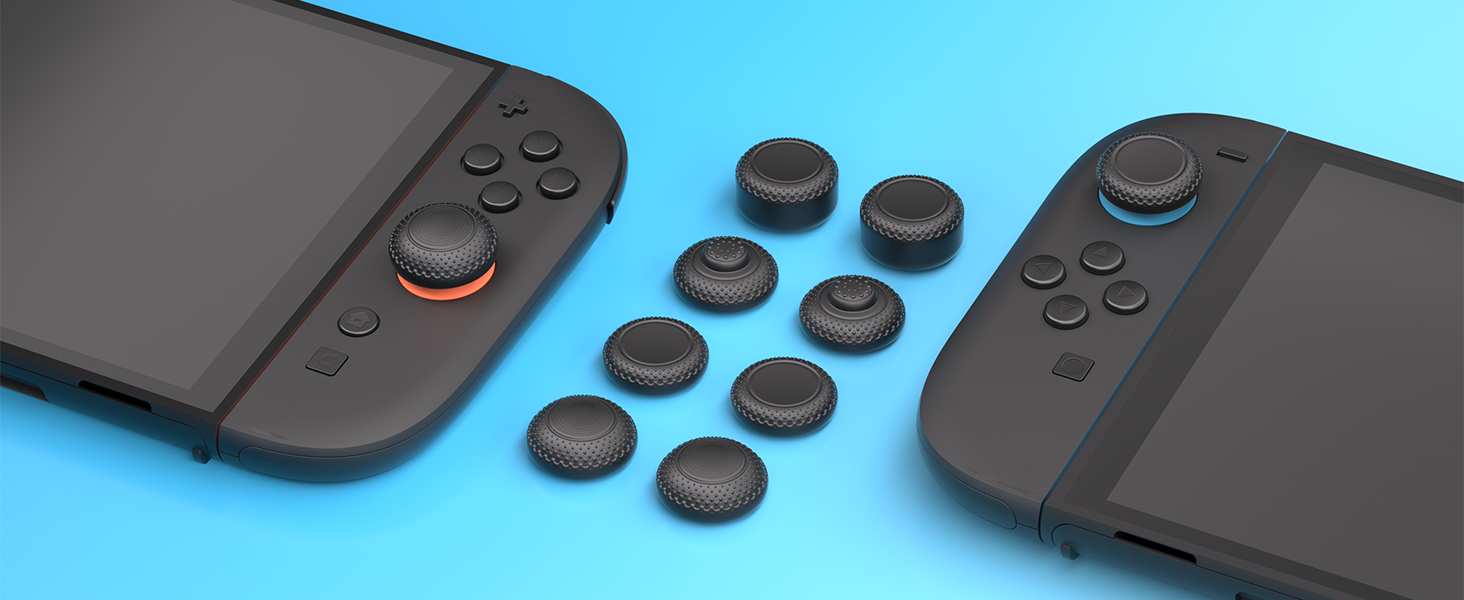 PlayVital 8-in-1 Pro Thumb Grips for Nintendo Switch 2